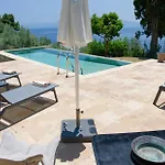 Natura,infinity Pool Overlooking The Aegean Villa Stafylos