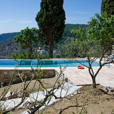 Natura,infinity Pool Overlooking The Aegean Вилла Стафилос