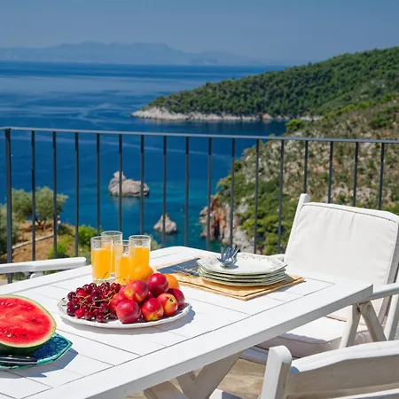 Natura,infinity Pool Overlooking The Aegean Вилла Стафилос